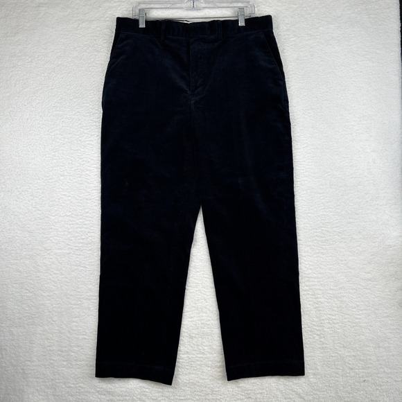 90s Vintage Polo Ralph Lauren Corduroy Pants Men's 35x30 Royal Blue - Picture 1 of 14